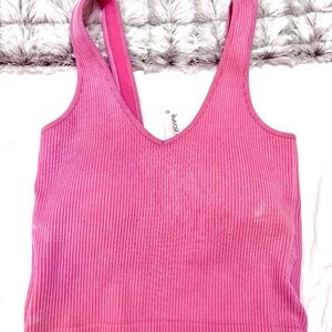 Altard State revival pink tank top with built in padding